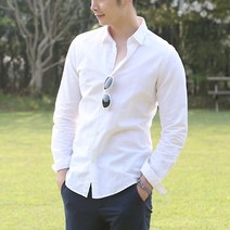 단군 남성용 소프트터치 베이직 린넨셔츠