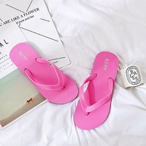더플로우컴퍼니 두꺼운 스트랩 포인트 쪼리 슬리퍼
