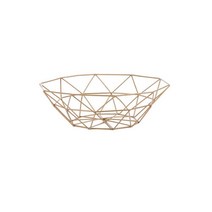 네이처안 트윌 철제 과일 간식 바구니, gold