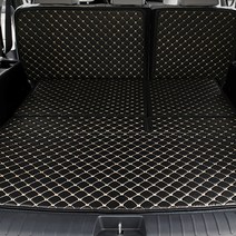 카이만 퀄팅 레더 자동차 트렁크매트 8인승 파워폴딩 유 블랙, 현대, 현대 팰리세이드, 현대