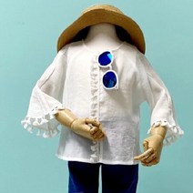 위시키즈 여아용 파니 수술 블라우스
