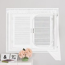 다샵 창문형 지퍼식 모기장 + 찍찍이 테이프 6p + 오픈고정자석 4p, 화이트(모기장), 랜덤 발송(자석)