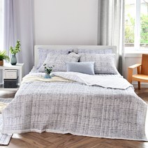 몽쉐어 시어서커 체이스 누비이불 베개커버 세트
