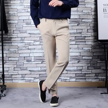 타운클로 남성용 링클프리 쿠션스판 10부 슬랙스