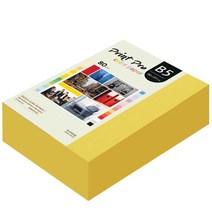 종이문화 프린트 프로 칼라 복사용지 No 06 딥옐로우 80g, B5, 680개