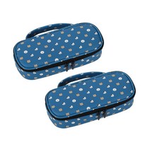 톡톡팬시 손잡이 필통, 강아지얼굴, 2개