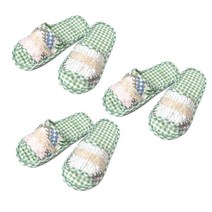 더블쿠션패드 퀼트면 거실화 3세트, 17 니들그린, 3개