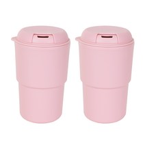 월머그 텀블러 2p, 핑크, 350ml