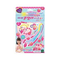 위드림 주얼리 비즈 파스텔 & 크리스탈 유아 DIY 리필 세트, 혼합색상