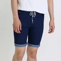 옷그림 남성용 스판 밴딩 5부 청컬러 반바지 DV806