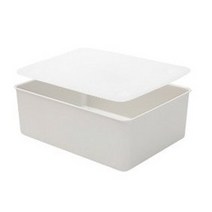 풀루 신형 뚜껑있는 플라스틱 속옷 정리함 브라용 그레이 1칸, 그레이1칸(브라용), 1개