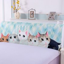 앤티스 패브릭 디지털 프린팅 침대 헤드 커버, 캣츠