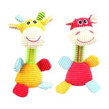 온빛펫 롱넥 치발기 반려견 봉제인형 10 x 25 cm, 랜덤발송, 2개