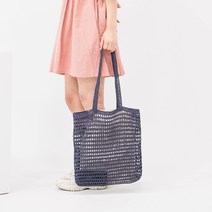 야나 라탄 데일리 네트백 뜨개질 DIY 패키지, 1세트, 36번 유광 네이비