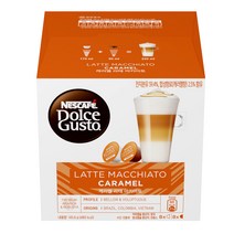 돌체구스토 캐러멜 라테 마키아토 캡슐커피 16p, 145.6g, 1개