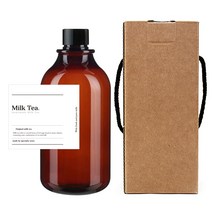 공병 ARB520 갈색 520ml + 캡 검정 + 박스 + 스티커 N8 세트, 1세트