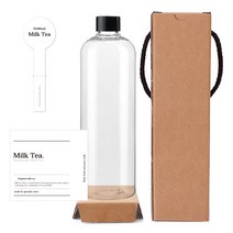 공병 AT500 24 투명 500ml + 캡 검정 + 박스 + 스티커 N8 세트, 10세트