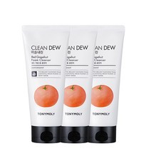 토니모리 이슬내린 폼클렌저 레드자몽, 180ml, 3개