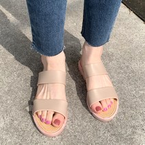 여성용 지니 젤리 방수 슬리퍼