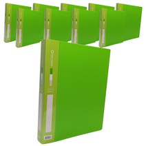 PP 링 바인더 3공 3/4, 연두, 10개