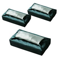 통샵 실크 겹 보자기 70 x 70 cm, 청록 + 화이트그린(402), 3개