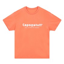 캡스앤스터프 ESSENTIAL 오버핏 시그니쳐 반팔 티셔츠 CA202TS008