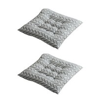 윰스 프린팅 린넨 사각 방석 그레이브이패턴 45cmX45cm 2개