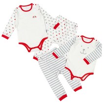 동물원 큐티도그 바디수트 + 해피도그 바디수트 세트