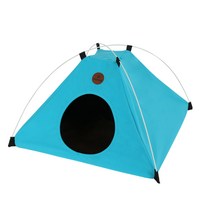 펫트롱 애견 인디언 텐트 PTR334, 블루