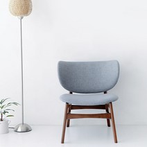 마켓비 WIDY 고무나무 안락의자, 그레이