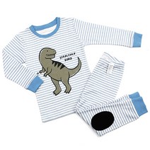 메이키즈 아동용 살금디노 오가닉 30수 후라이스 내의 상하세트