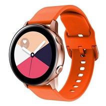 인뮤즈 갤럭시 액티브 1/2/워치3/워치4/워치4클래식 20mm 스포츠 밴드 (40/41/42mm 호환 가능), 오렌지, 1개
