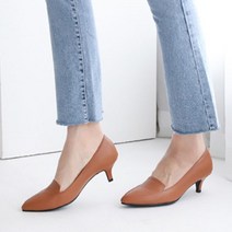 멜팅나인 여성용 SB신디 브이컷 스틸레토 힐 펌프스 5.5cm