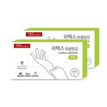 생활을그리다 라텍스장갑 L, 대(L), 100개, 2개
