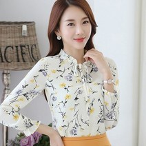 포플러앤씨 티스 플라워 블라우스