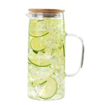티도요 내열유리 뚜껑 물병, 혼합색상, 1000ml