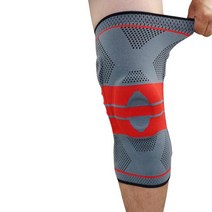 몬스터 무릎보호대2 레드그레이, 1개