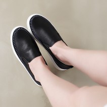 여성용 CK 마리 통굽 키높이 슬립온 4cm