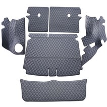 차팡 일반원단 트렁크매트 풀세트 + 벨크로 까끌이 15p + 보들이 15p, 블랙+블랙, 니로 노블레스 5인승 2020년형(스피커 유), 기아
