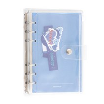 콩 K office PVC 투명 다이어리, 블루