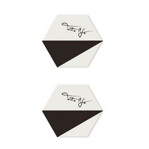 GUNU 모던 패턴 규조토 코스터 2p, 삼각형