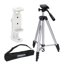 본젠 스마트폰 삼각대 + 전용가방 + 회전 핸드폰 거치대 VCM-W563G 세트, KM-543