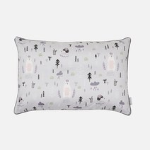 아띠블랑 코튼 어린이 베개, 화이트베어그레이