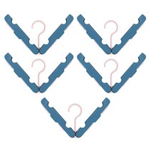 마켓감성 접는 옷걸이, 다크블루, 5개입