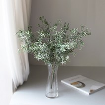 조화 성묘 가을 인테리어 밀키 안개 부쉬 L4, 화이트