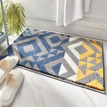 아트리 파스텔 바닥매트, 사각패턴