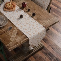 린넨 테이블 러너 Q116, 타입1, 30 x 220 cm