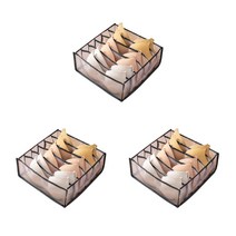 GUNU 서랍 정리 칸막이 6칸 그레이, 3개