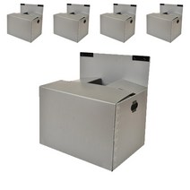 바른산업 이사박스 7호 벨크로형 700x450x500, 은색, 5개