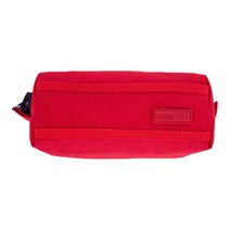 스튜디오에잇 빅지퍼 봉제 파우치형 필통, 레드, 1개